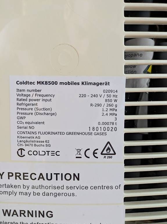 Condizionatori: Mobile Klimaanlage – Usato da Lenzburg venduto da MGMatthais 2