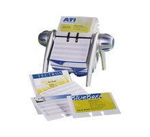 DURABLE Rollkartei Visifix-Flip, für 400 Karten, alufarbig