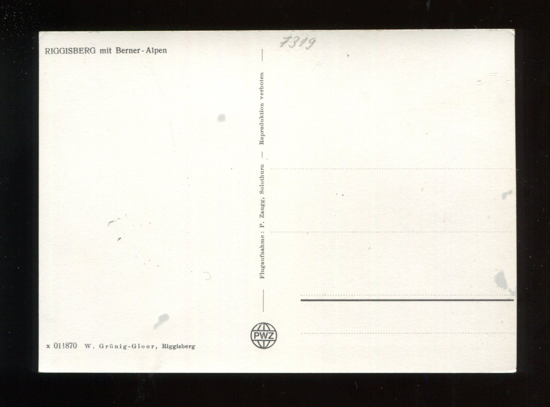 Cartoline postali: Riggisberg – Usato da Aarau venduto da Elmaar41 1