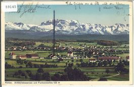 Kloten Artilleriekasernen und Funkenstation - Litho