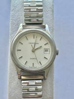 Montre Certina Quartz cadran blanc état usagé