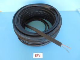 Flachband Gummikabel H05RNH2F-2x1,5mm2 für Illu-Lichterkette