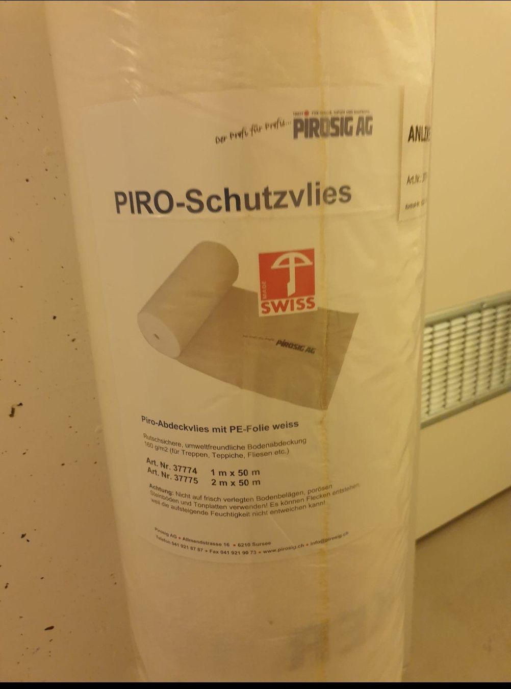 Autres matériaux de construction: Schutzvlies /Floorliner – Neuf avec emballage d'origine à Emmenbrücke par Bonifaz007 1