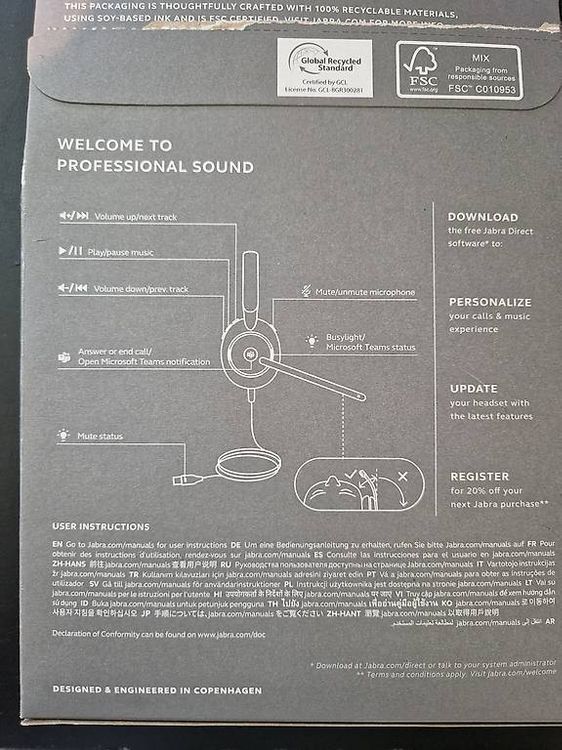 Jabra Kopfhörer: Jabra Evolve 2 30SE Mono – Gebraucht aus Chur von robertnawfal 1