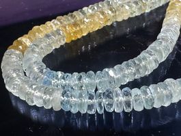 Exklusiver Strang Multicolor Aquamarin -für Goldschmiede