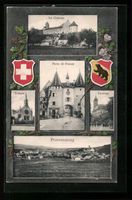 Porrentruy, Le Chateau, Temple, Couvent,