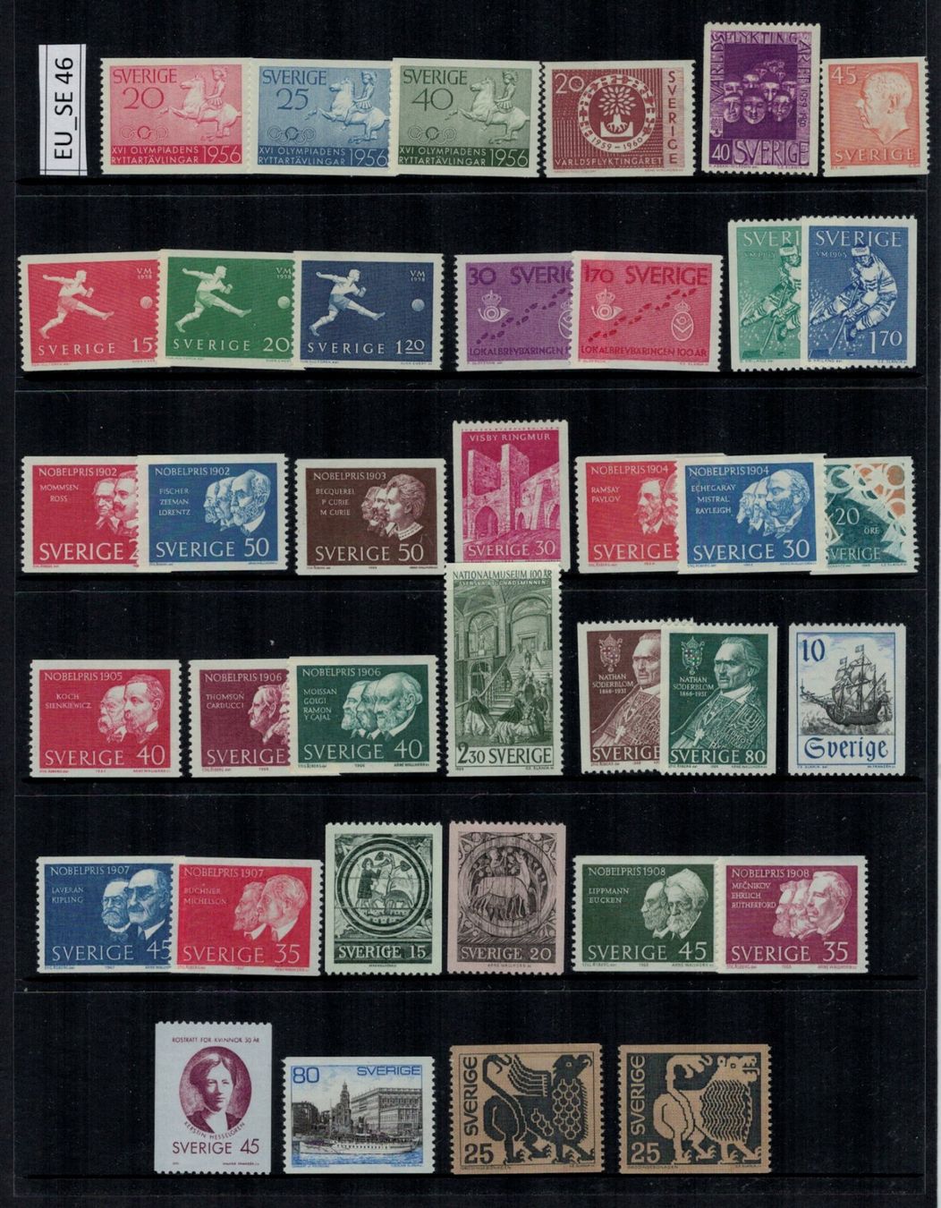 Tutti i francobolli: Schweden 1956/71, postfrisch, EU_SE46 – Nuovo (secondo la descrizione) da Erlenbach ZH venduto da panstamps