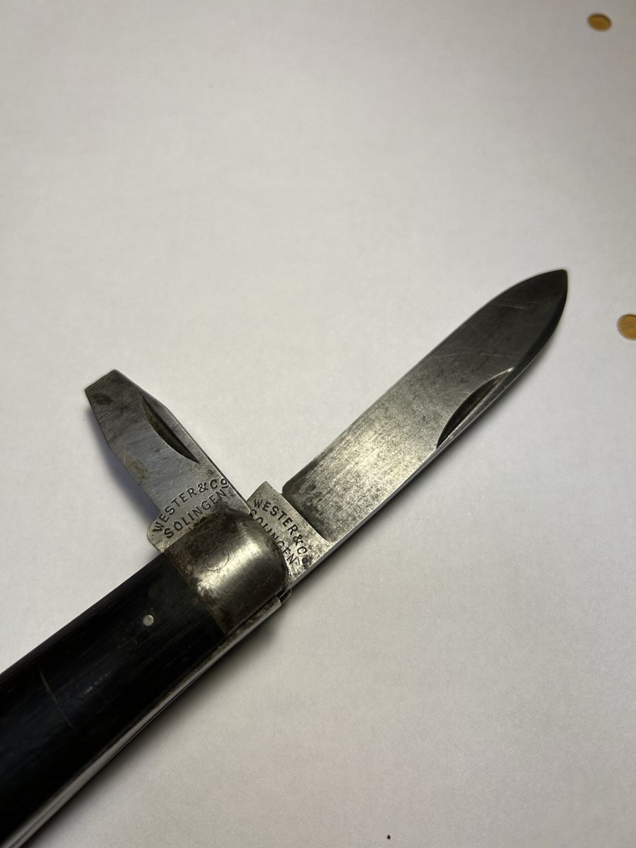 Schweizer Armee Coltelli tascabile: Couteau Suisse 1890 Wester & Co Solingen – Usato da Corcelles NE venduto da Avossouhaits 2
