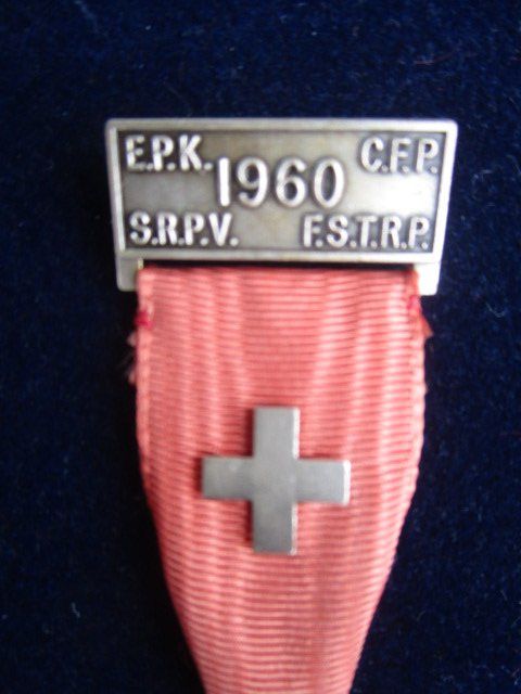 Medaillen: E..P.K. - C-F.P. - S.R-P.V. - F.S.T.R.P. 1966 General Herzog – Neu (gemäss Beschreibung) aus Luzern von Horoskop1 1