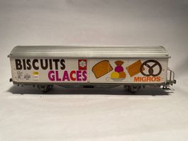 ROCO Gedeckter Güterwagen Hbis BISCUITS GLACE MIGROS DC