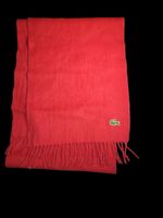 Lacoste Schal / rot / Wolle