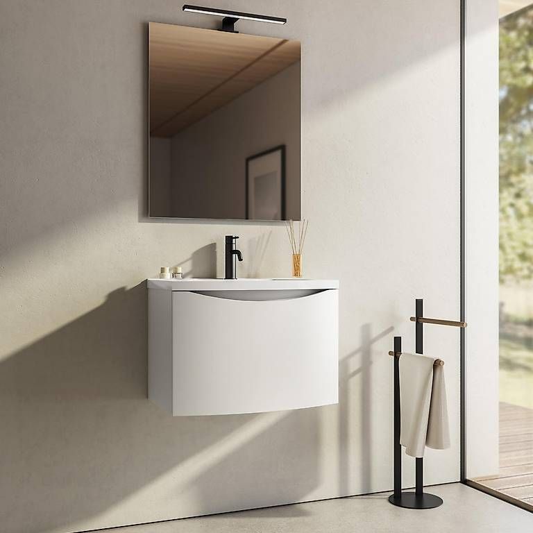 Badezimmermöbel: Mobile Bagno Sospeso 60 cm con Lavabo e Specchio – Gebraucht aus Biasca von nic_cd7r 1