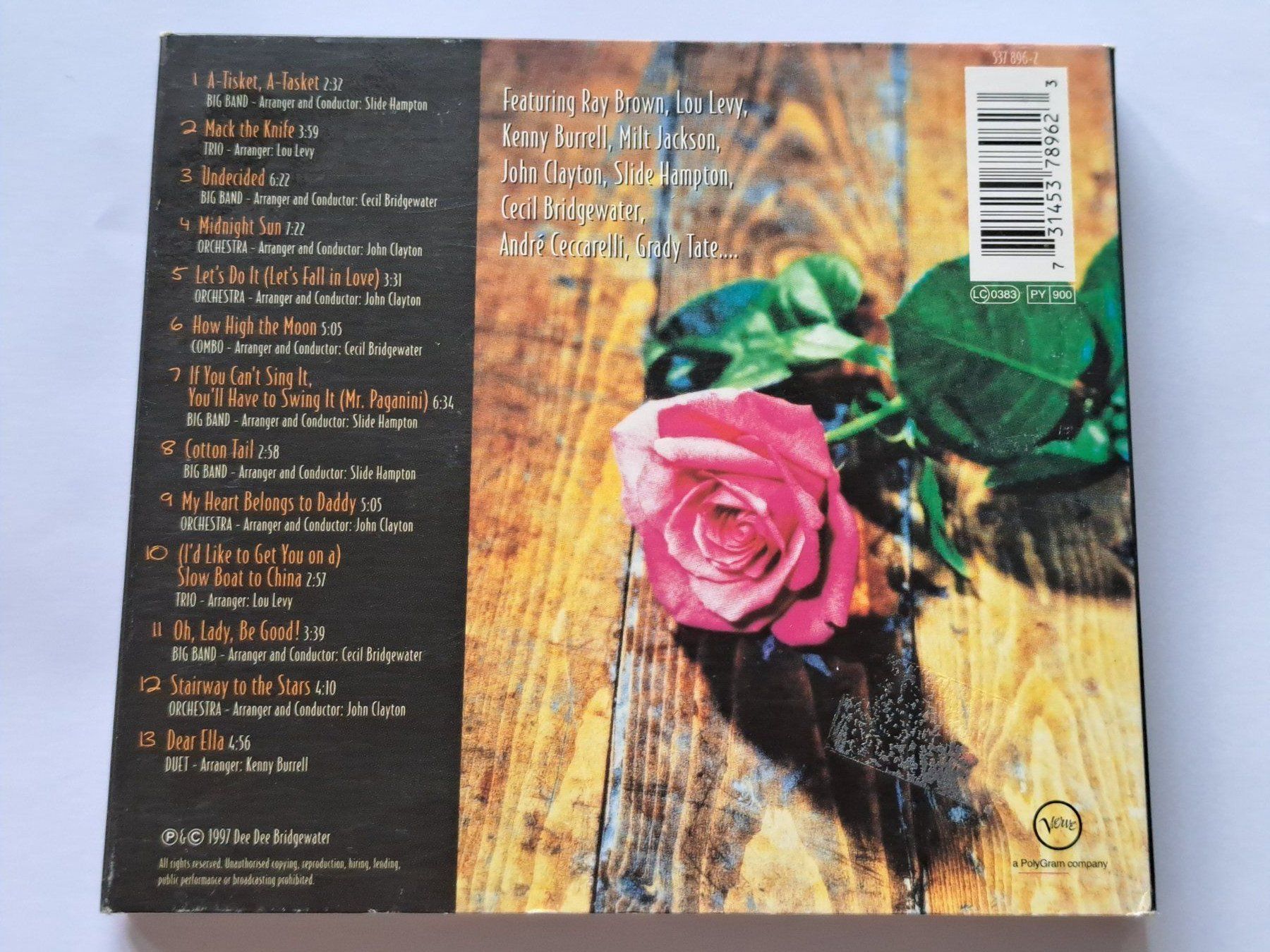 CDs: Cd Dee Dee Bridgewater - Dear Ella  – D'occasion à Pully par bro_n52j 1