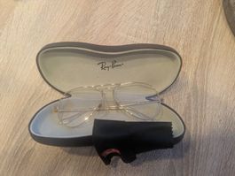 Ray-Ban RB6489 Aviator Gold + Case Mint 54-18
