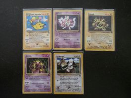 Pokemon Vintage Base Set Black Star Promo 5 Karten