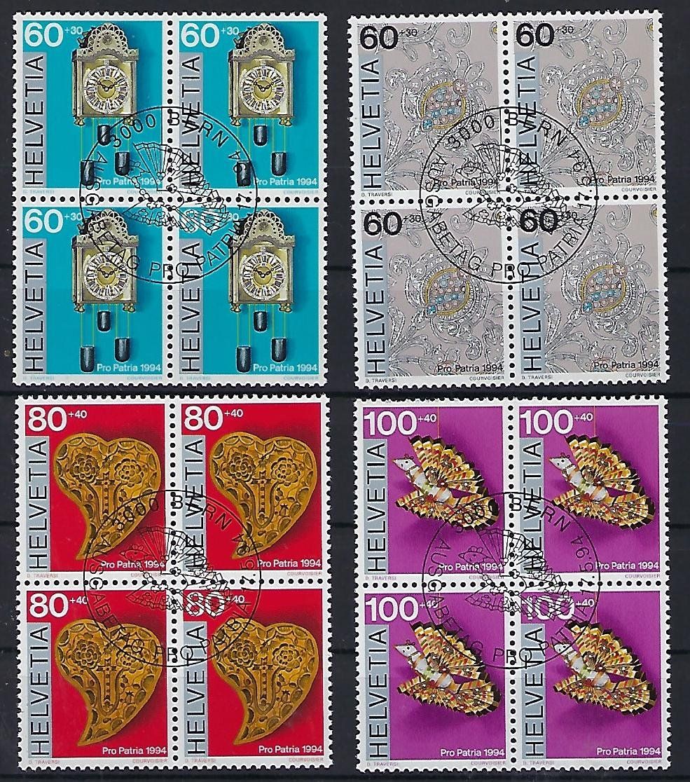 Tutti i francobolli: 1981  Pro Patria Viererblocks ET.  15381 – Usato da Lunden venduto da Animus999