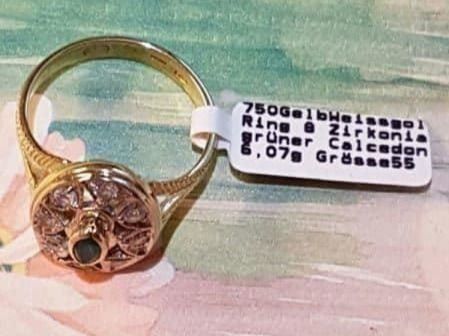 Anelli: 750 Weiss-Gelbgold, 18 Karat, Ring – Nuovo (secondo la descrizione) da Unterägeri venduto da Altgoldschmuck 4