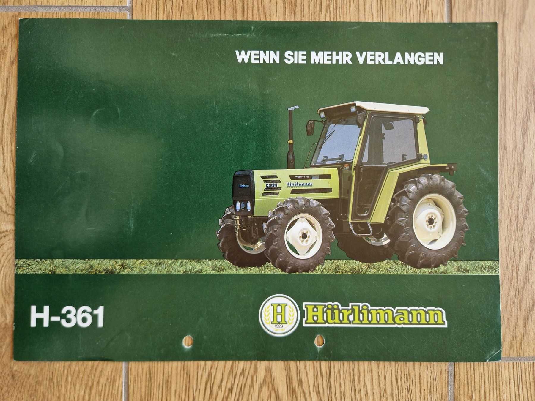 Trattori: Original Prospekt Hürlimann Traktor H-361 – Usato da Dürnten venduto da Bachtel84