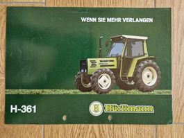 Original Prospekt Hürlimann Traktor H-361