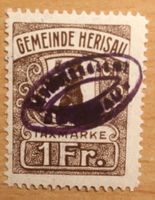 Taxmarke / Fiskalmarke Gemeinde Herisau