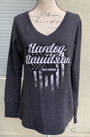 Valais-Wallis HARLEY-DAVIDSON Pull Thermal chaud gris t.L