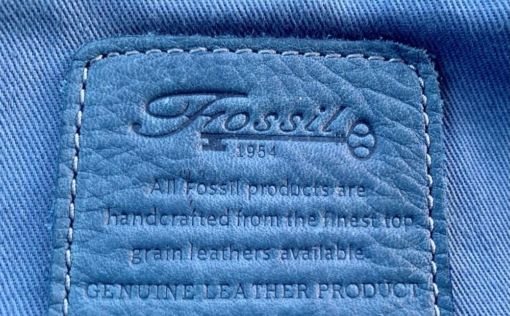 Fossil Taschen: FOSSIL-Tasche, petrol, Leder, neuwertig – Neu (gemäss Beschreibung) aus Laufen von Gwitterchischte 4