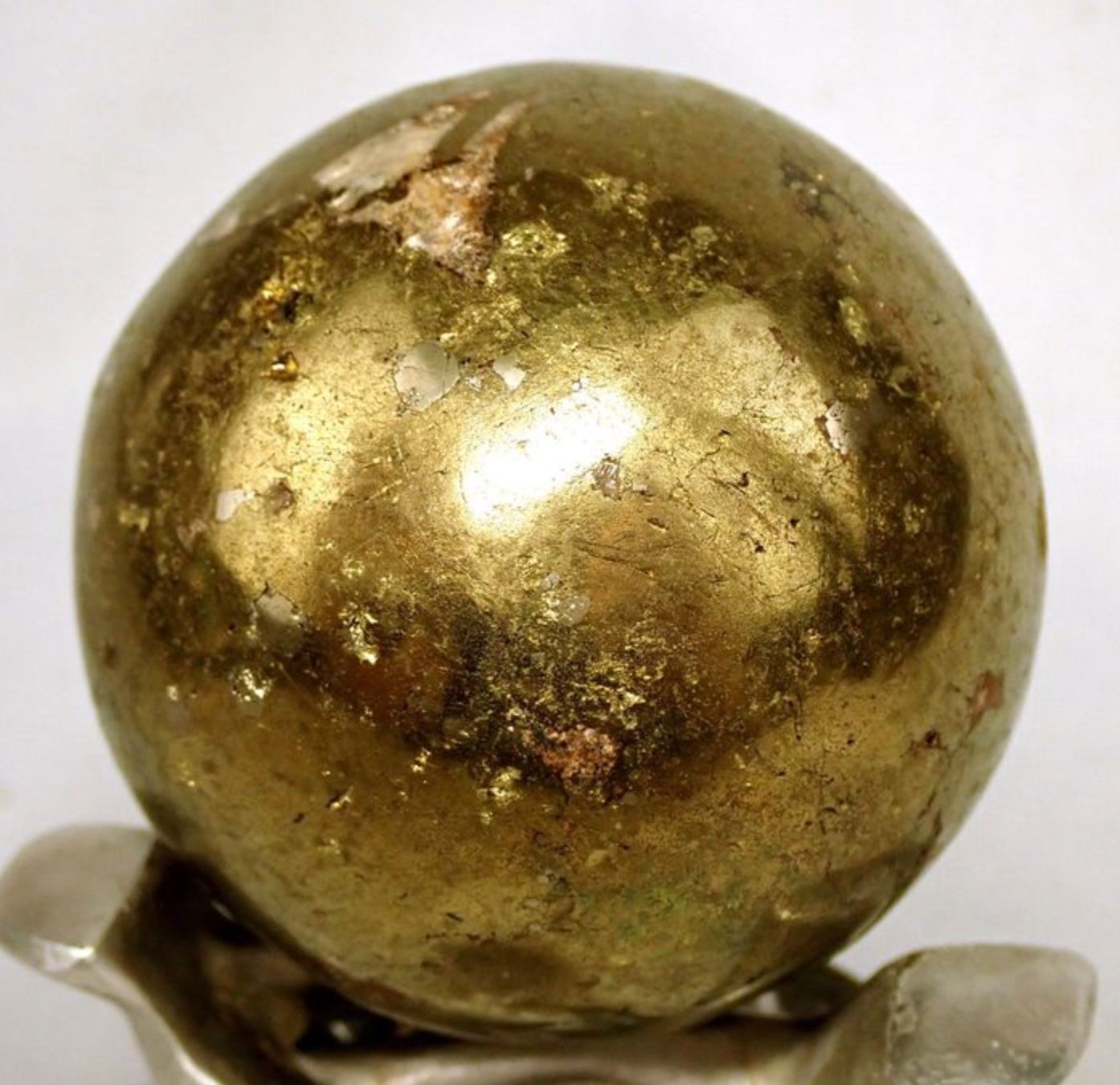 Minerali & Pietre curative: Seltene goldene Chalkopyrit-Kugel – Usato da Winterthur venduto da ArT-78 4