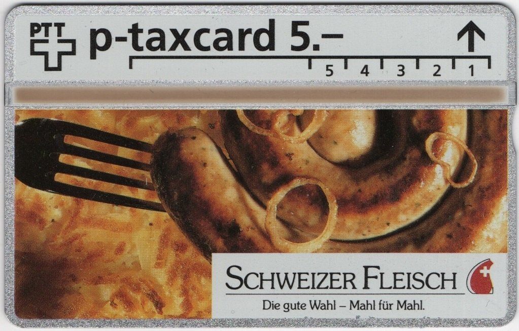 Schede telefoniche: 5 CHF Schweizer Fleisch, Wurst - seltene Kunden Taxcard – Nuovo (secondo la descrizione) da Eglisau venduto da Chperfins