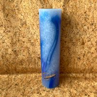 Lotuskerze / blau