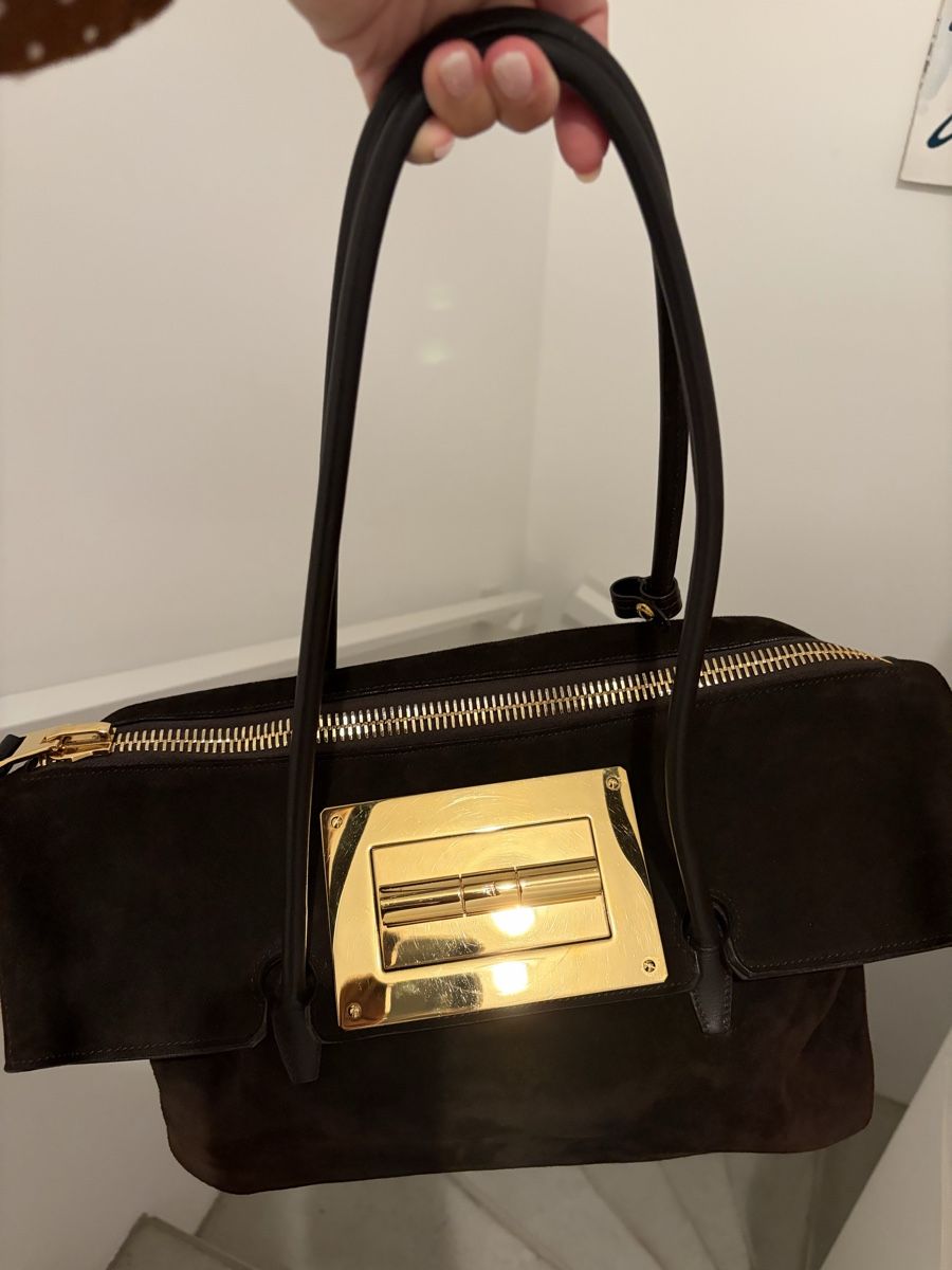 Borse da donna: Tom Ford Alix Hobo Bag Brown suede – Usato da Zürich venduto da Sonikasantos 1