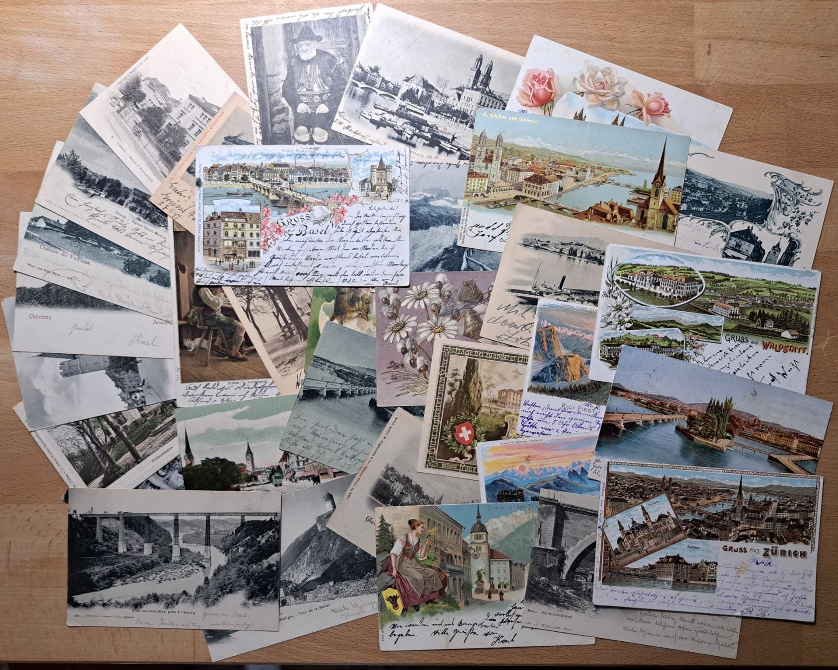 Cartes postales: Lot Ansichtskarten & Lithos Schweiz & Ausland – D'occasion à Unterägeri par PhilatelieStudiger