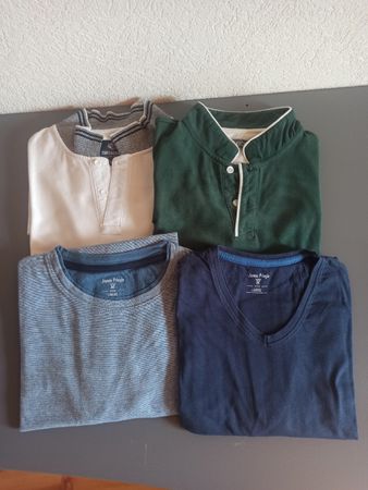 Lot 4 t-shirts et polos homme tailles L et XL