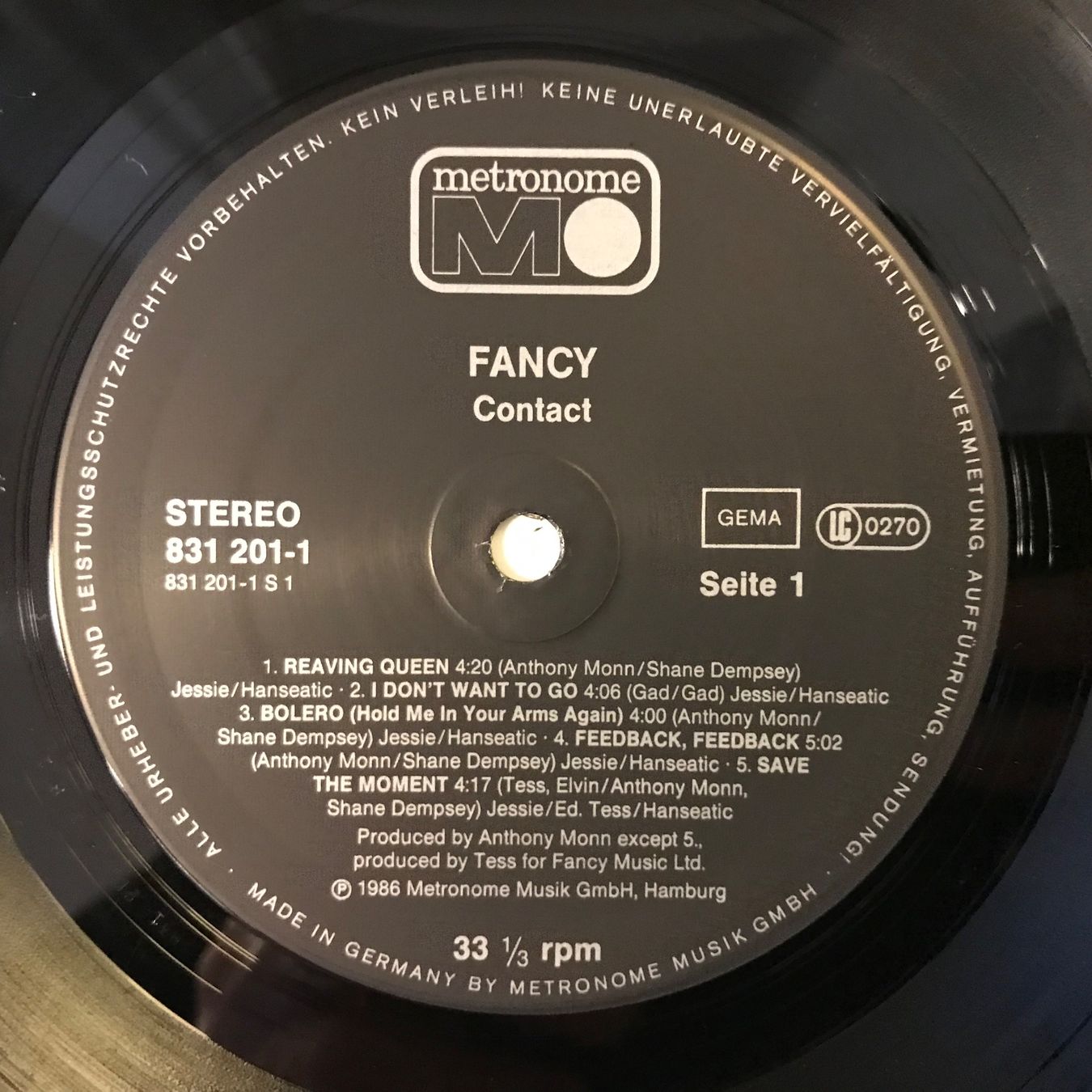 Schallplatten: Fancy - Contact – Gebraucht aus Aesch BL von BlueMusicRecords 2