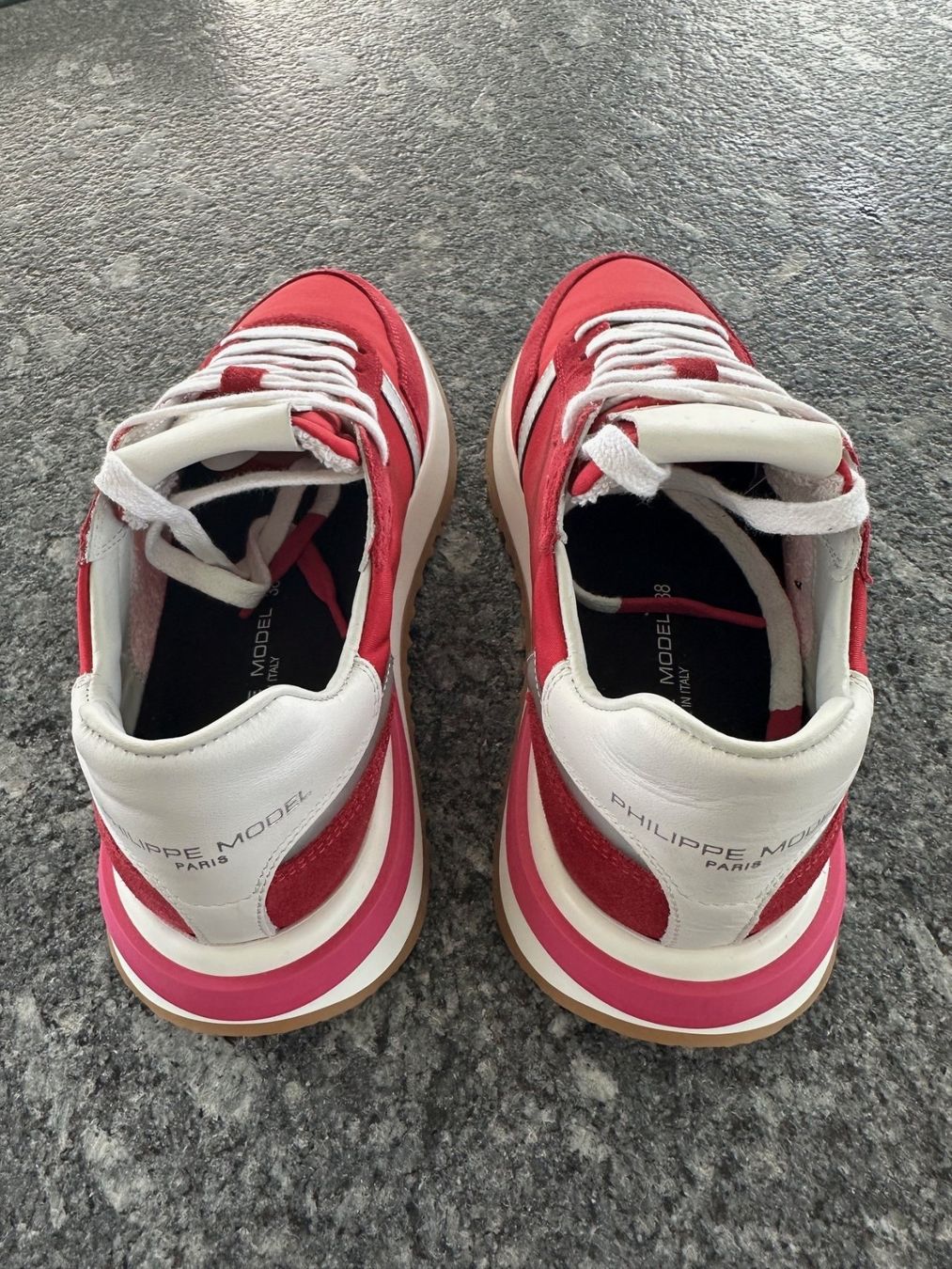 Damenschuhe: Original Philippe Model Sneaker Gr. 38 in rot - neu – Neu (gemäss Beschreibung) aus Watt von MilaKimba 1