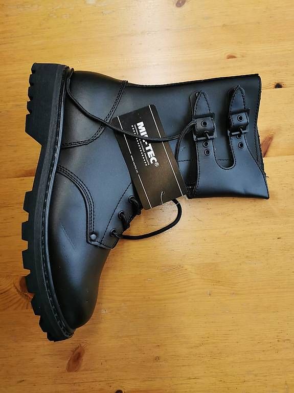 Scarpe da uomo: NEUE MIL-TEC Leder Stiefel / Leather Boots, Gr. 44 – Usato da Jonen venduto da besuvi 3