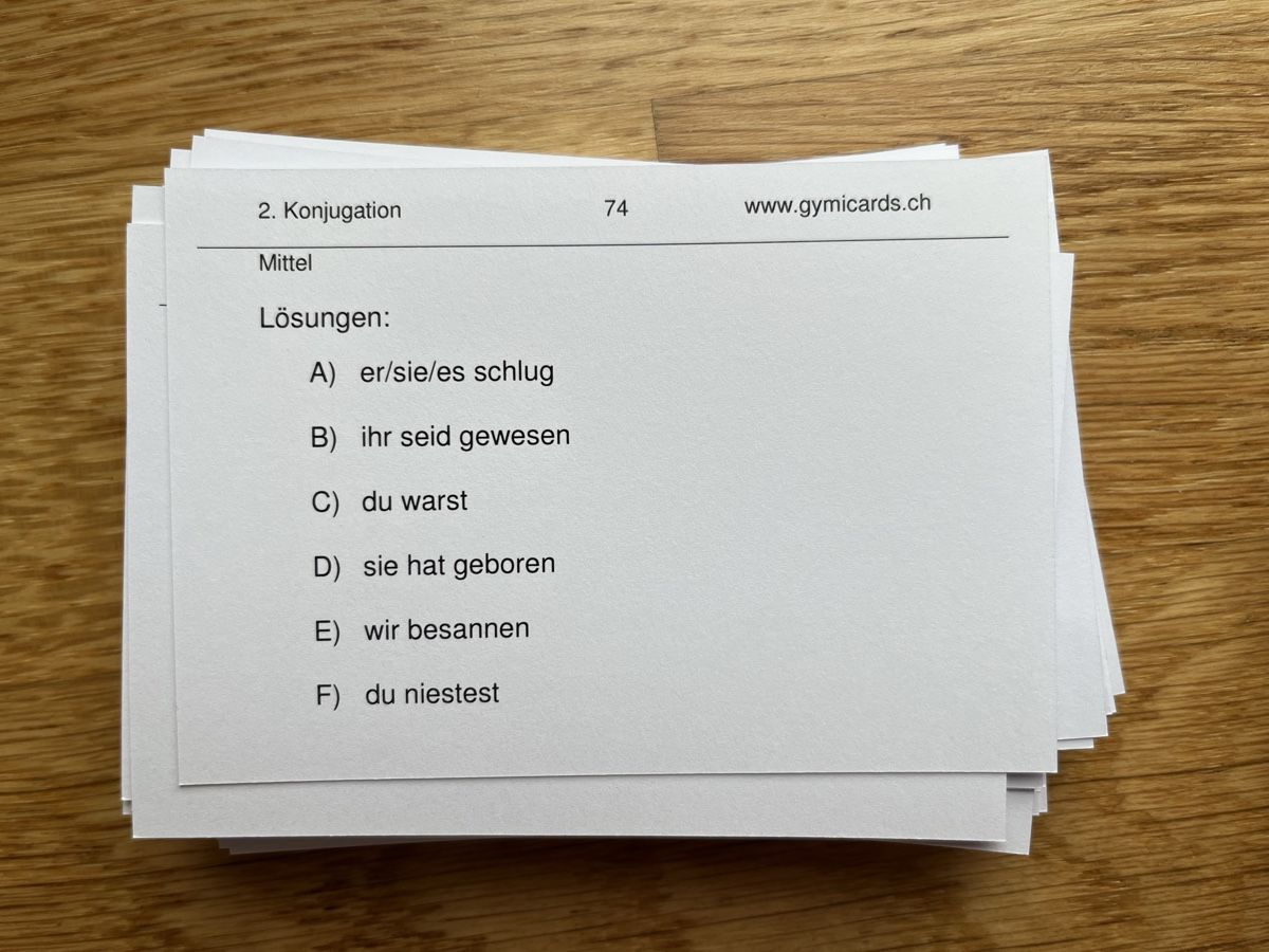 Libri: Gymicards Deutsch 6. Klasse – Usato da Zürich venduto da yeti044 5