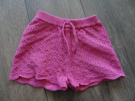 Shorts Zara rose en maille ajourée T 4-5 ans 110cm