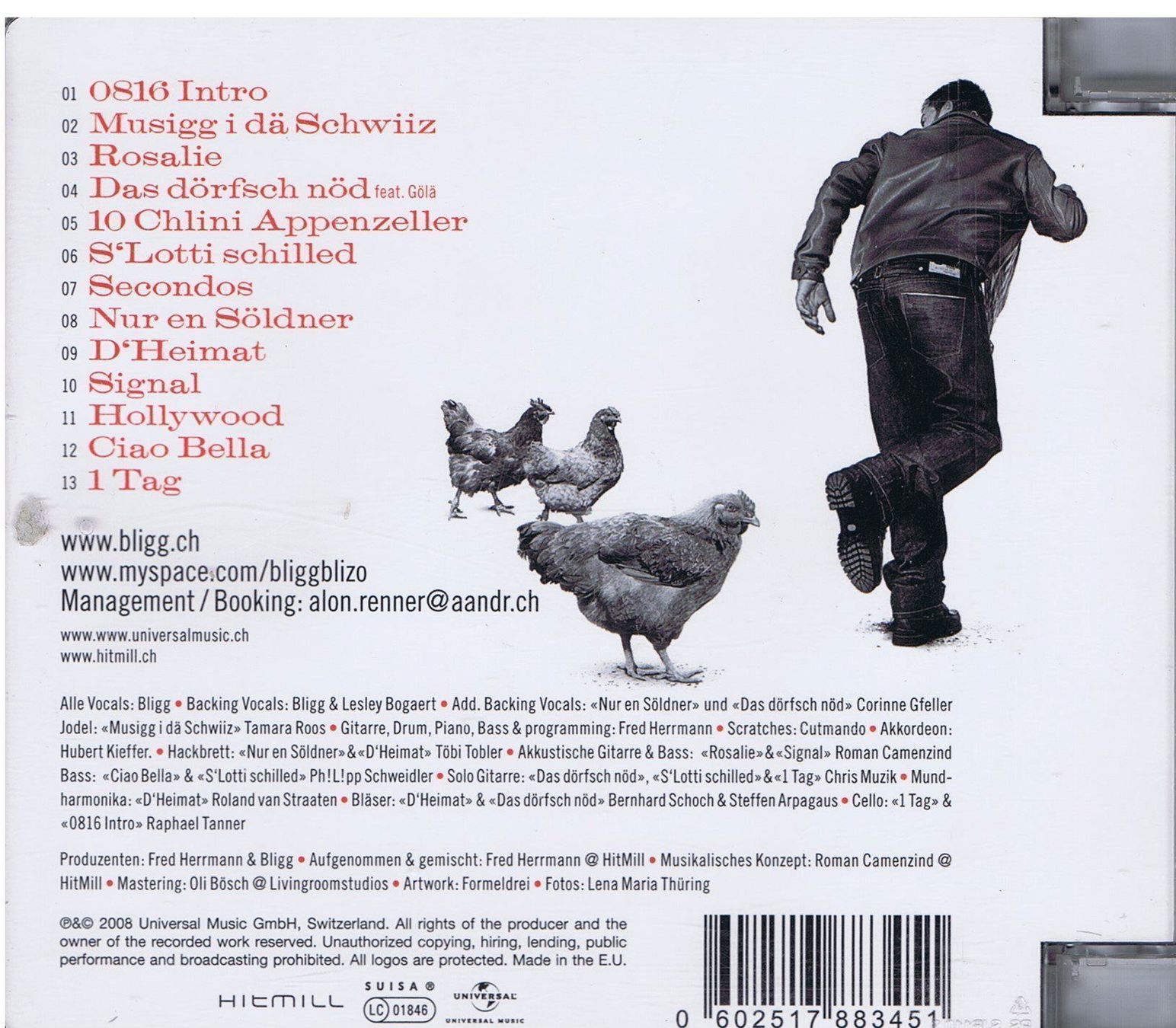 CDs: Bligg / Die 0816 Tour – D'occasion à Unterengstringen par Lastchance 2