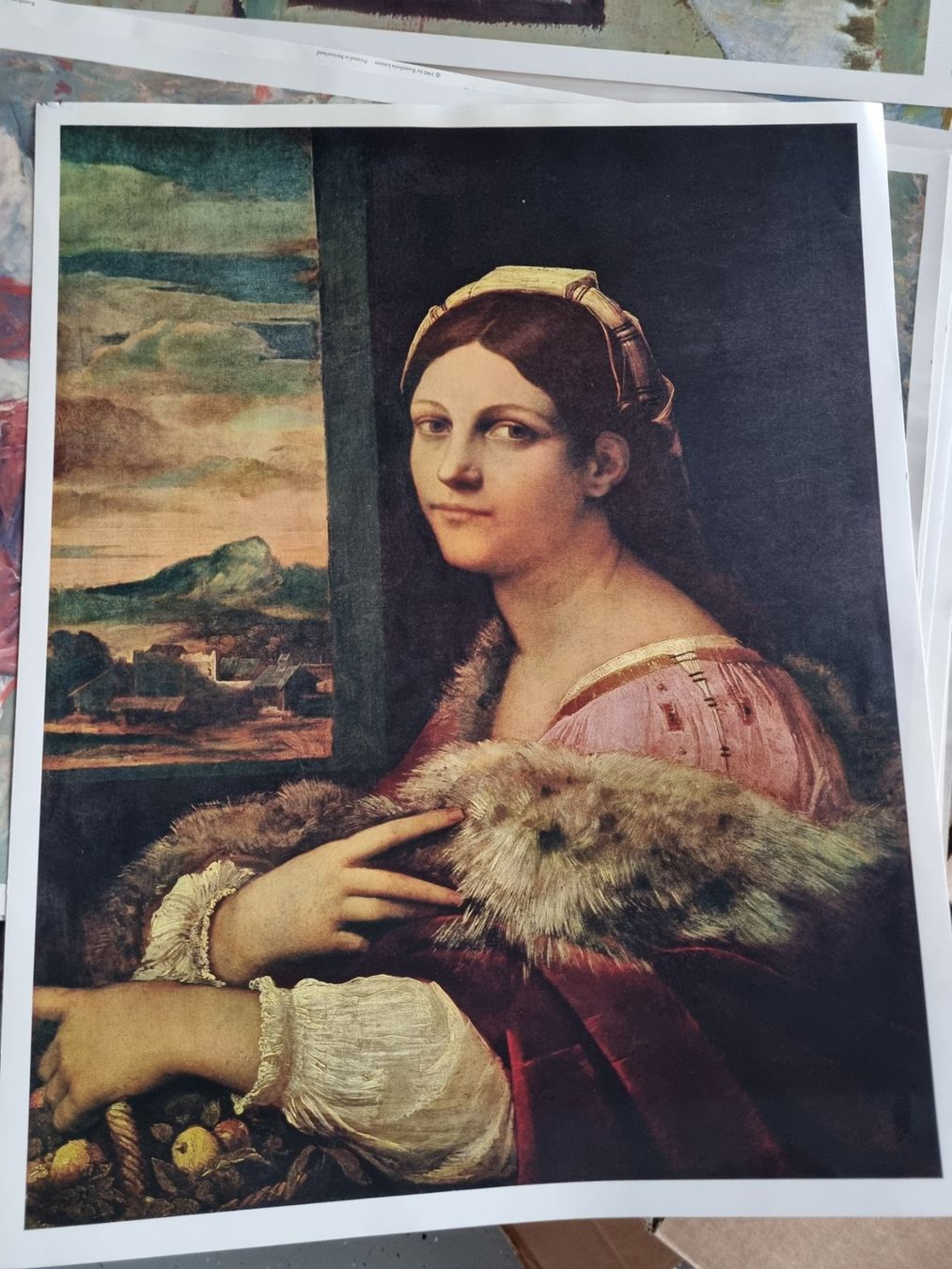 Poster & Bilder: Sebastiano del Piombo: "Junge Römerin" Kunstdruck – Gebraucht aus Riedholz von mic_sv5c