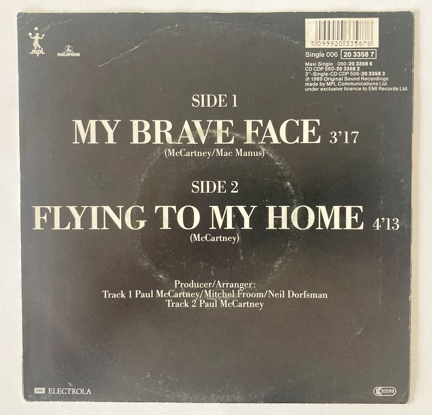 Dischi in vinile: PAUL McCARTNEY - MY BRAVE FACE – Usato da Bottens venduto da hotter-than-hell 1