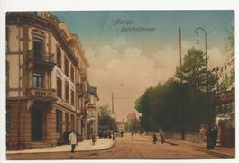 1907 AARAU Bahnhofstrasse alte Karte +++
