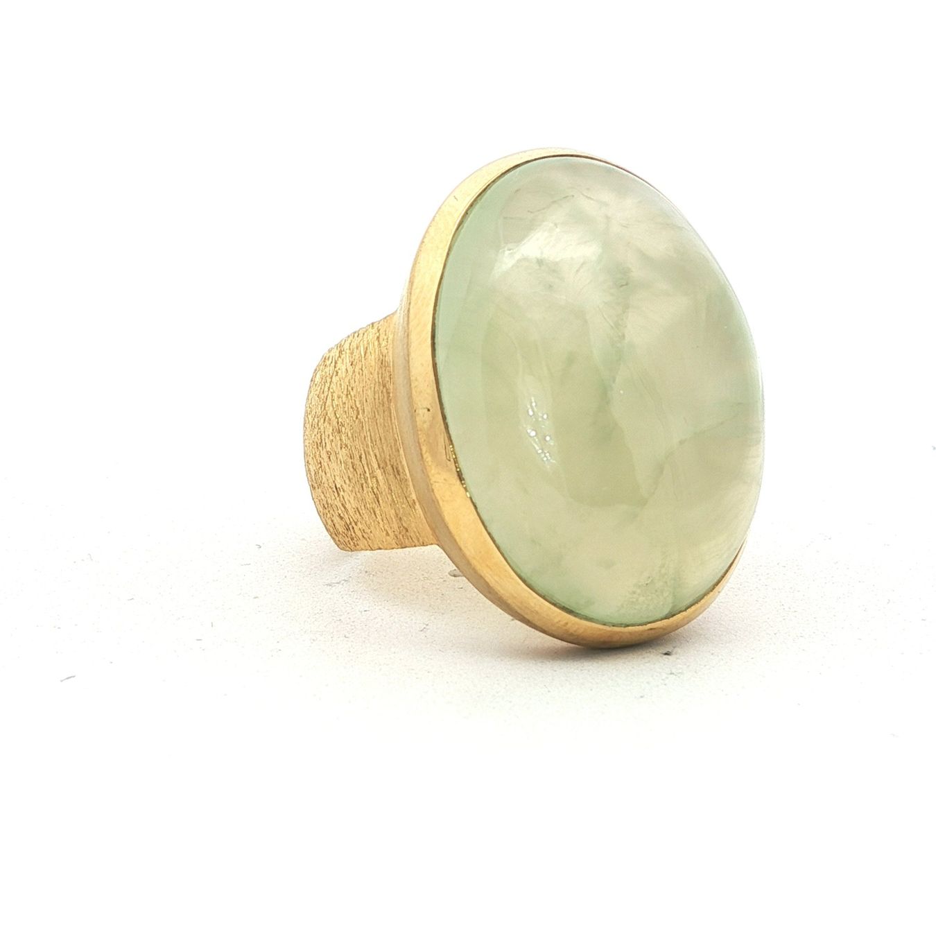 Olga Ribler Anelli: 925 Sterling Silber Ring mit Prehnit Grösse 56 – Nuovo (secondo la descrizione) da Luzern venduto da Schmuckoutlet 4