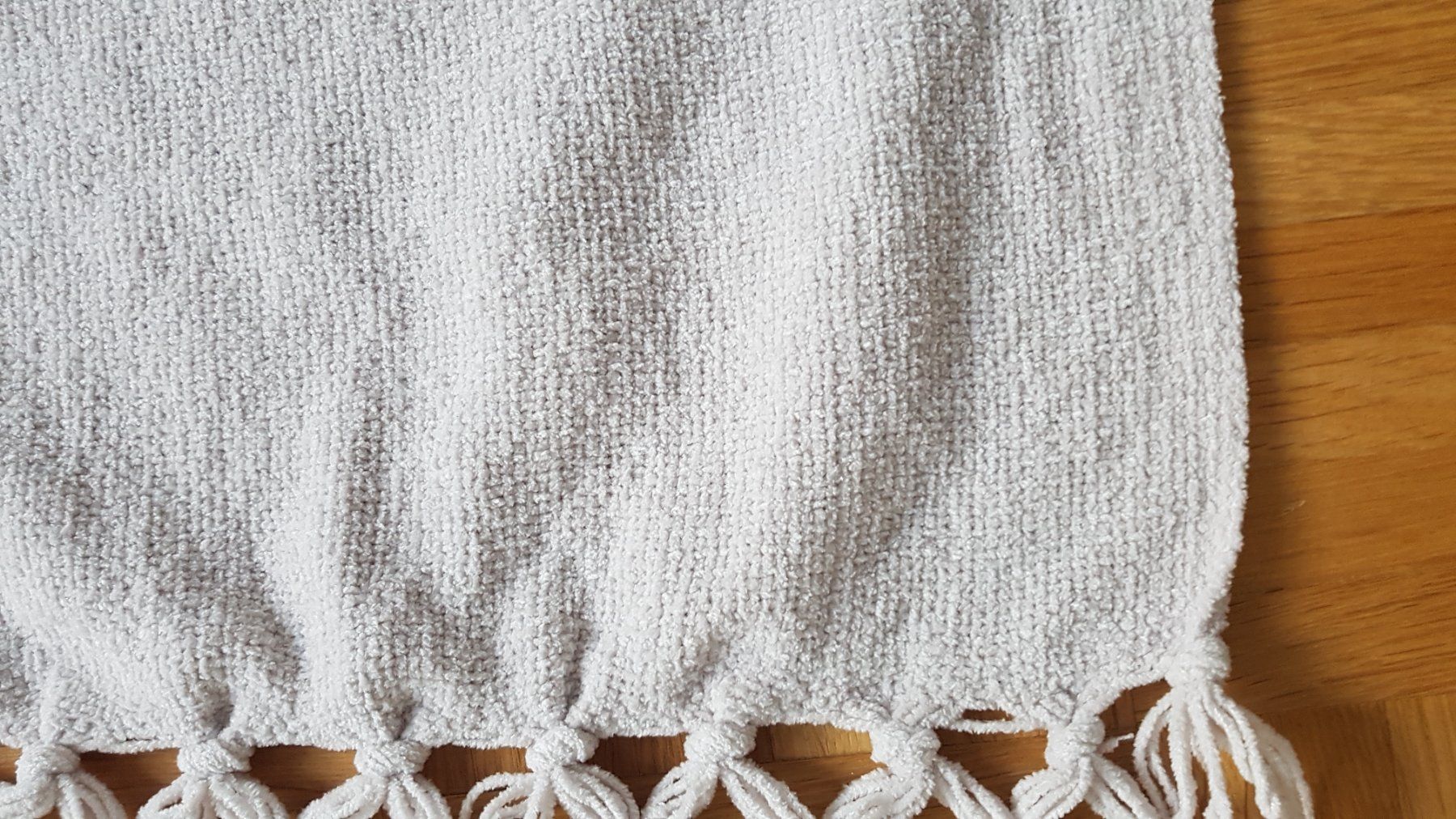 Decken: Decke Plaid weiss ca. 120 x 165cm Steinfarbe – Neu (gemäss Beschreibung) aus Zürich von yro_qvz7 3