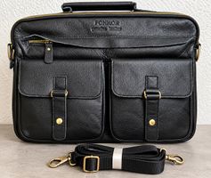 FONMOR Aktentasche Echtleder NEU 💼 Laptopfach