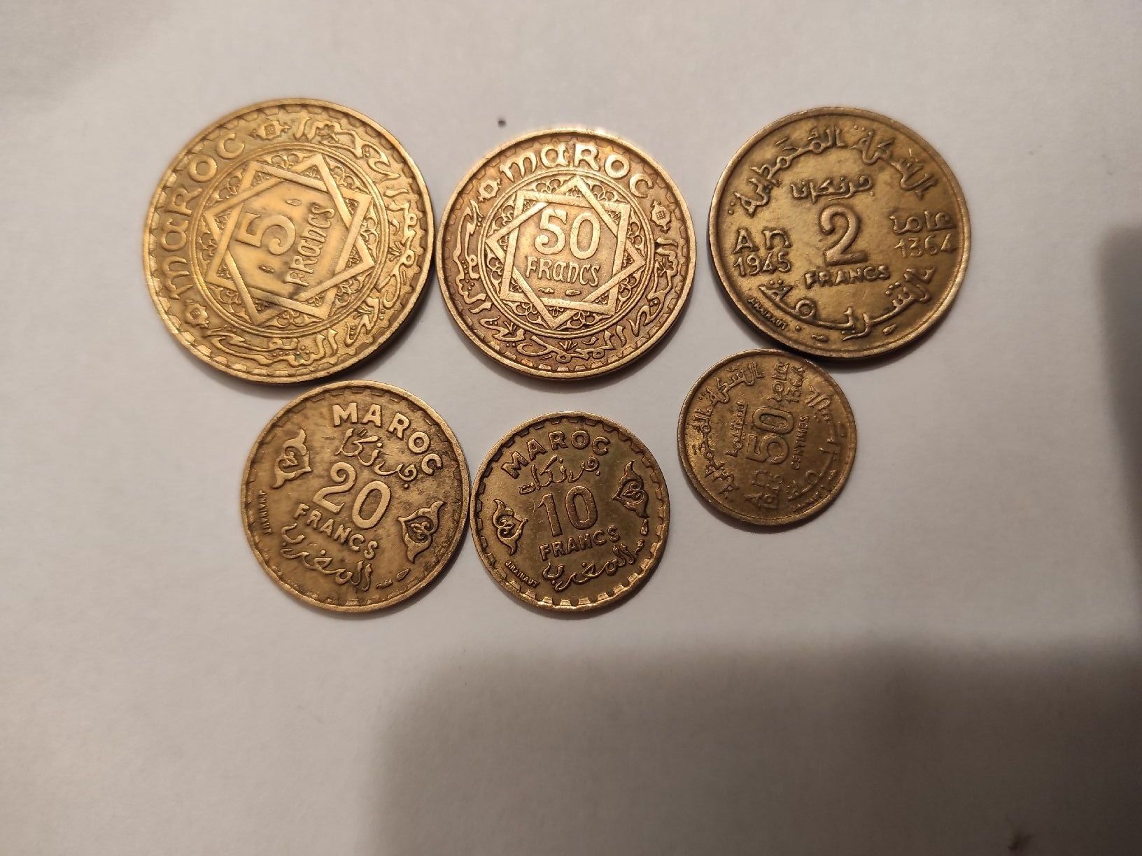Alle Münzen: 16 monnaies Marocain tout différent – Gebraucht aus Couvet von lulul 2