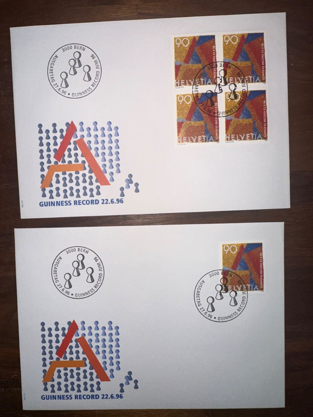 Alle Briefmarken: Set 1996 FDC Ersttagsumschlag – Gebraucht aus Stettfurt von 2442