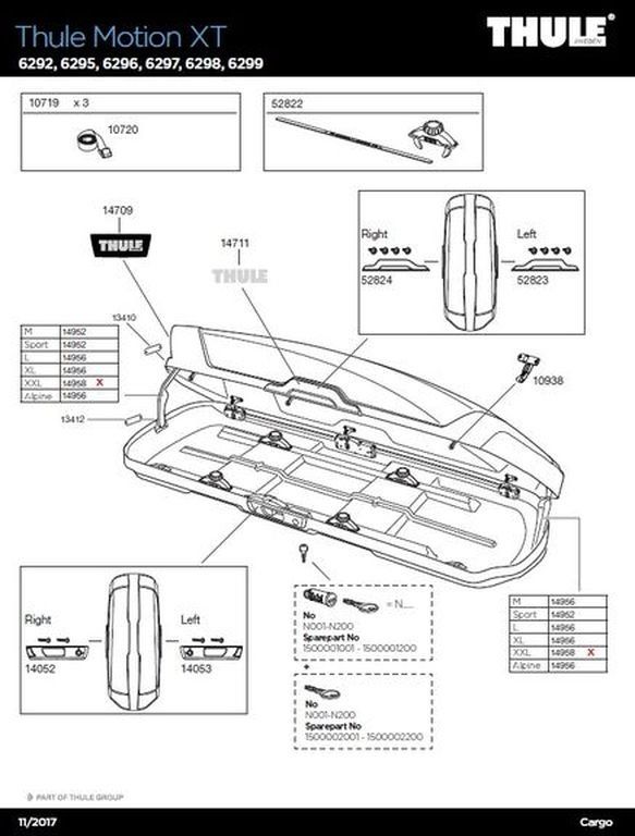 Thule Box da tetto: coffre de toit thule force xt sport – Usato da Genève venduto da etna02 5