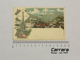 Postkarten Tessin Ticino Bellinzona Feste centenarie 1903