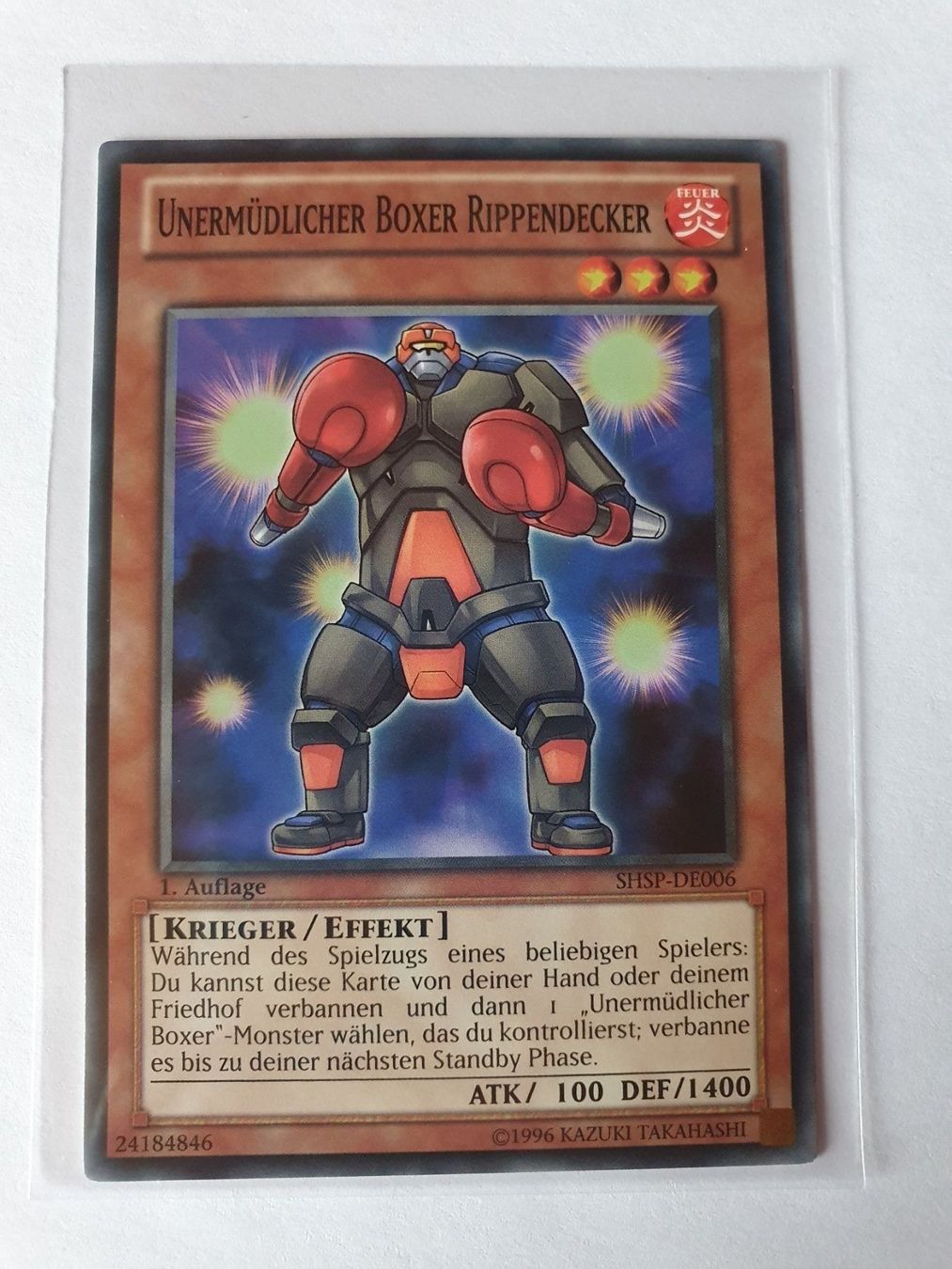 Yugioh Carte collezionabili: Unermüdlicher Boxer Rippendecker Yugioh – Usato da Oberdorf BL venduto da BaldenEagle