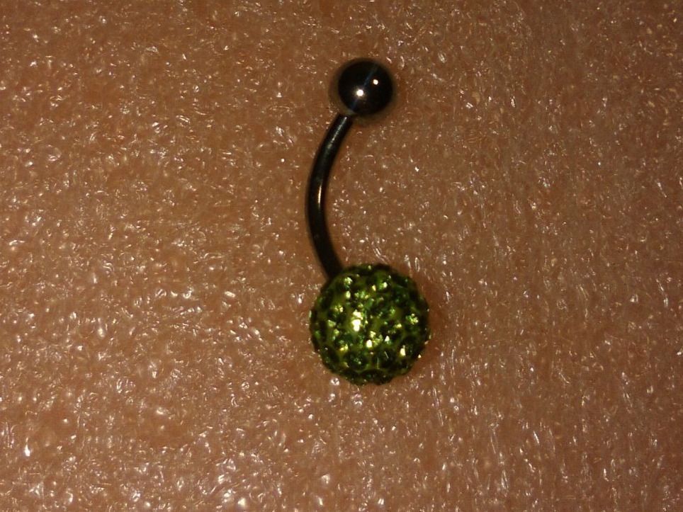 Bijoux piercing: BAUCHNABEL PIERCING,,,HELLGRÜN KRISTALL – Neuf (Voir description) à Basel par bijoutrie_4